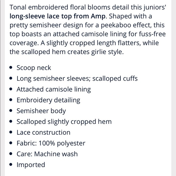 Barbie Pink Winter Lace Top - Picture 2 of 5